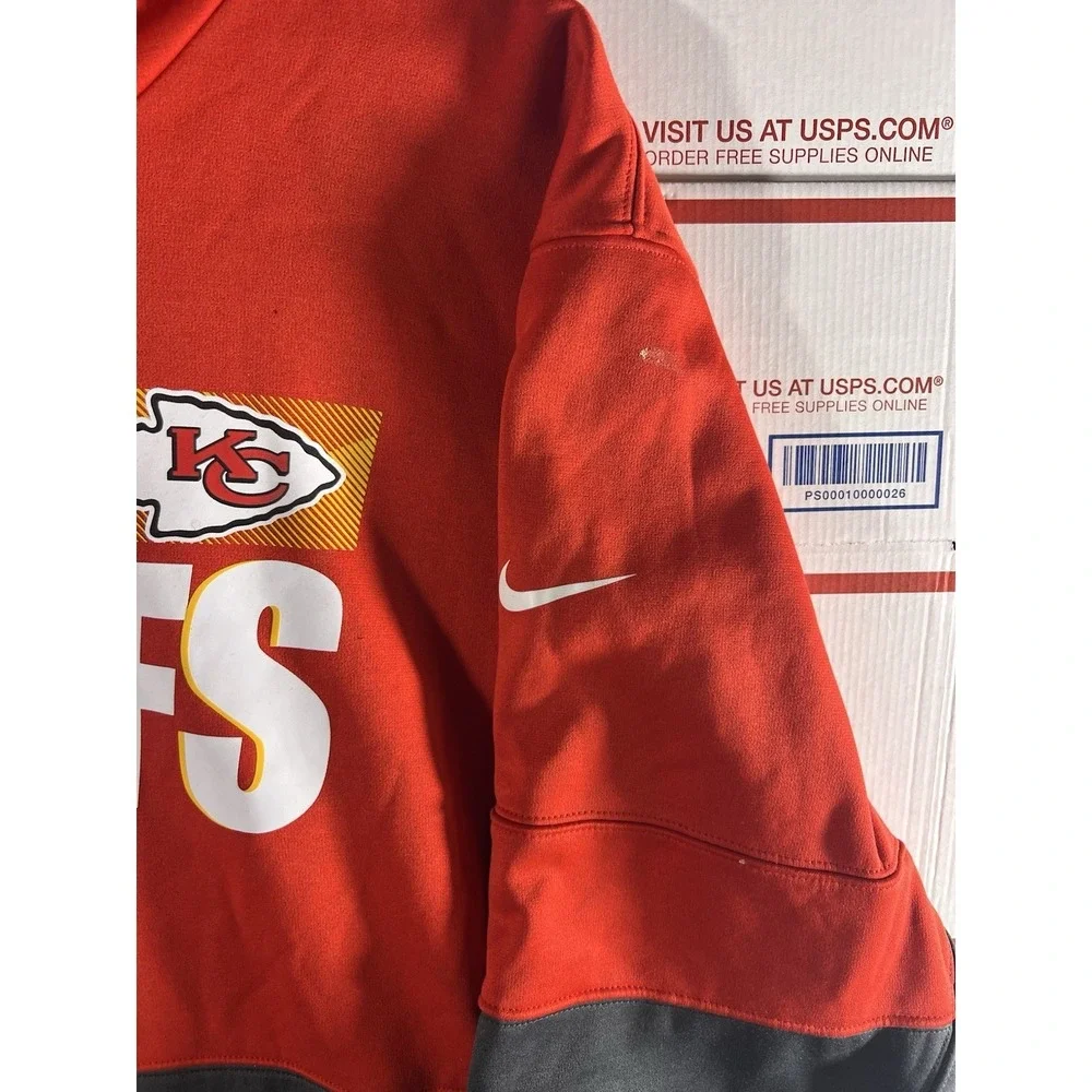 Kansas City Chiefs Nike DriFit OnField Apparel NFL Football Hoodie Sweatshirt 3X